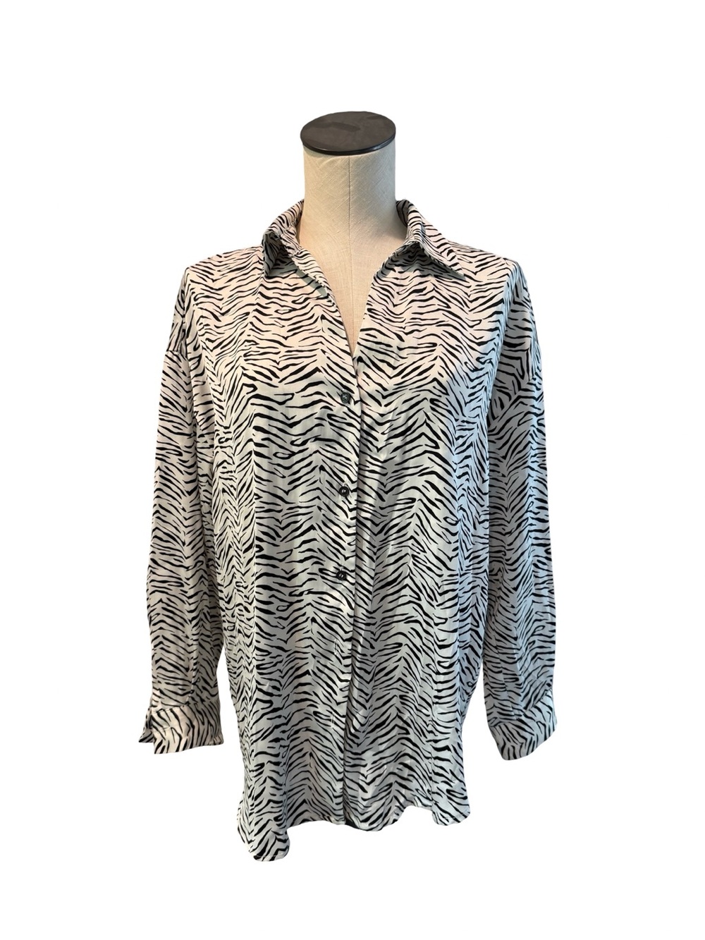 Zara Zebra Blouse size XS